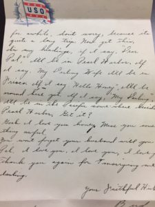 World War II letter 