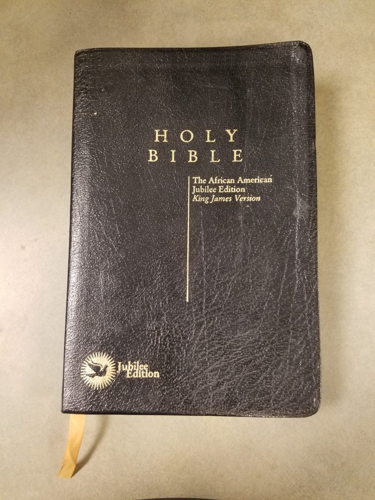Dr. Walker's copy of the Holy Bible The African American Jubilee Edition, King James Version